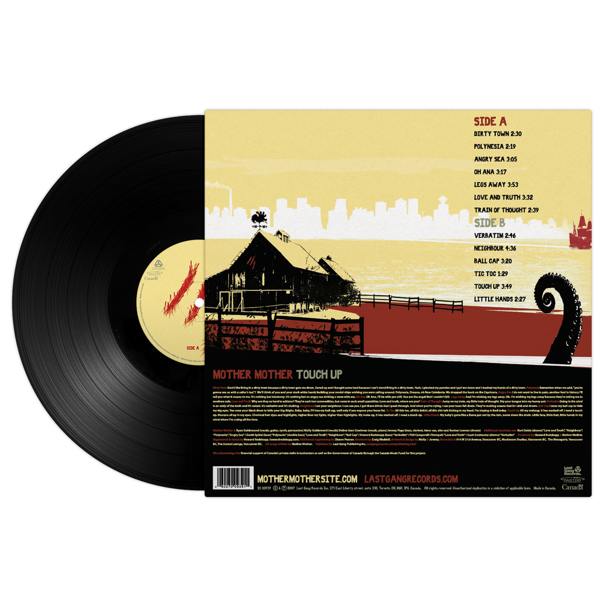 Mother Mother Official store Touch Up Vinyl and CD Last Gang Records