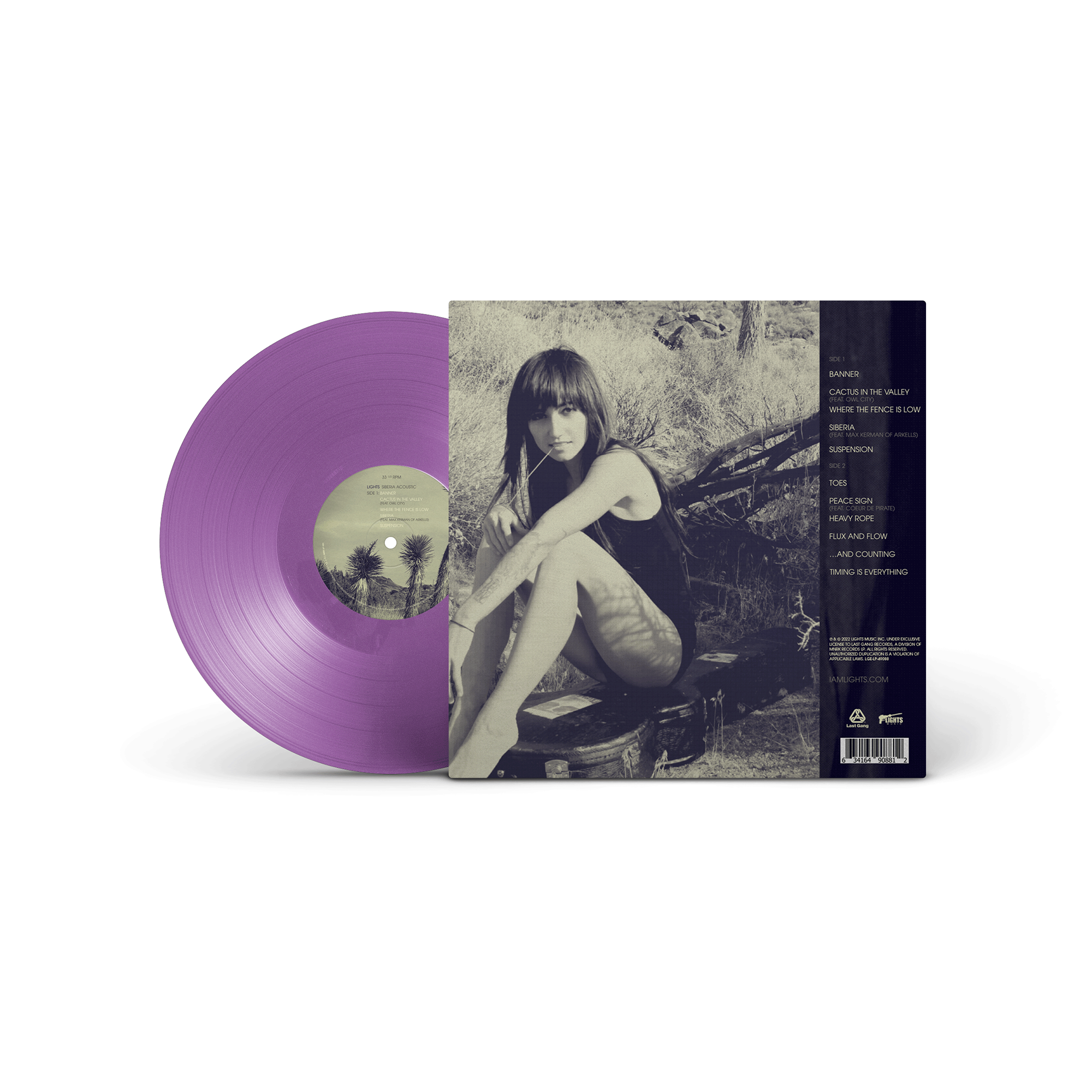 新品未開封LP GRAPEVINE ALL THE LIGHT Lights | Siberia (Acoustic) – Last Gang Records